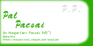 pal pacsai business card